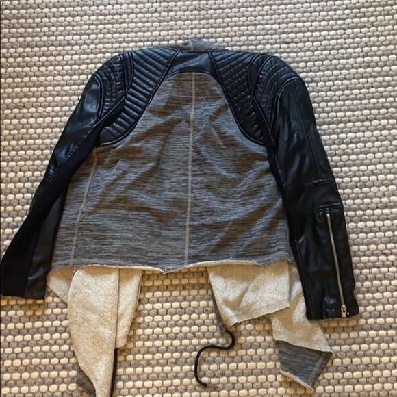 BLANKNYC Drape Front Leather Jacket - Picture 4 of 4